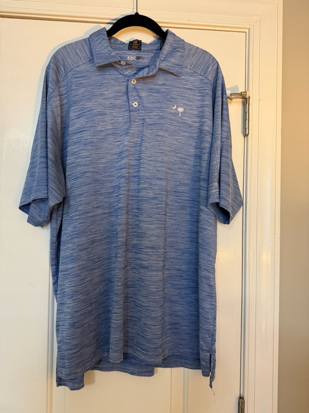 Men's Blue Heather Polo Shirt